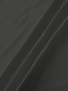 INAWLY Áo thun cổ tròn tay ngắn size lớn, đơn giản & thời trang, phù hợp cho mùa hè - Màu xám đen - Xem 4