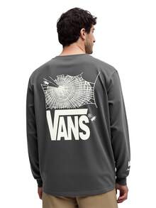 Vans Áo thun MTE Fly In The Web LS màu đen - Màu xám đen - Xem 2