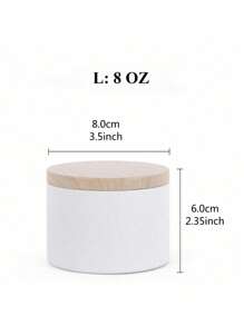 12 pezzi Barattoli di candele da 8/4 once con coperchi in metallo effetto legno - perfetti per realizzare candele fai-da-te, artigianato, stoccaggio, regali, San Valentino, matrimonio di San Valentino, compleanno, Pasqua, articoli per matrimoni, bomboniere, forniture per feste, decorazioni