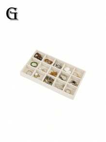 Jewelry Tray Organizer, Jewelry Necklace Earring Ring Display Storage Box, Stackable Jewelry Holder Case Makeup Cosmetic Organizer For Earrings Necklace Rings Bracelets Pendants Pearl