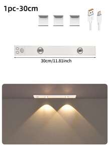Led感应灯、猫眼灯、山灯、Led装饰灯、充电灯、橱柜灯、卧室灯、小夜灯、室内照明灯 - 白色 - 查看 11