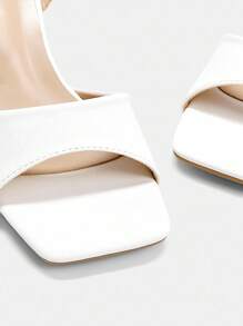 CUCCOO CURVES Sandales à bout ouvert avec nœud décoratif pour femmes grandes tailles, convenant pour le plein air, les vacances et le port quotidien en été