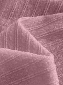 Sweetra Romantic Versatile Double Ruffle Hem Starfish Knot Decor Cropped Tube Top - Pink - View 3