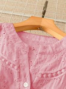 EMERY ROSE Women's Woven Casual Regular Summer Shirt - Pink - View 3