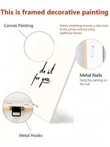 1 tấm áp phích vải canvas không khung, nghệ thuật hiện đại, tranh in Do It For You, tranh in tường truyền cảm hứng, quà tặng lý tưởng cho hành lang phòng ngủ phòng khách, nghệ thuật treo tường, đồ trang trí tường, đồ trang trí mùa đông, trang trí phòng - Nhiều màu - Xem 6