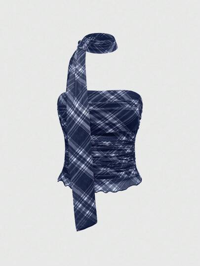 J-Fashion ملابس علوية خزامى ذات رقبة حلقة مع وشاح، طراز أمريكي كلاسيكي للعودة إلى المدرسة للنساء