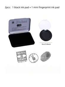 1pc/2pcs/3pcs/4pcs Square Metal Ink Pad, Quick-Drying Water-Based Ink, Ink Pad For Stamps, Seals, Stamps, Suitable For Students, Teachers, Accountants, Finance Staff, Stamping, Fingerprinting, Back To School, School Supplies, Office Supplies (Note: Not Suitable For Silicone Stamps, Glass Stamps) - Multicolor - View 11