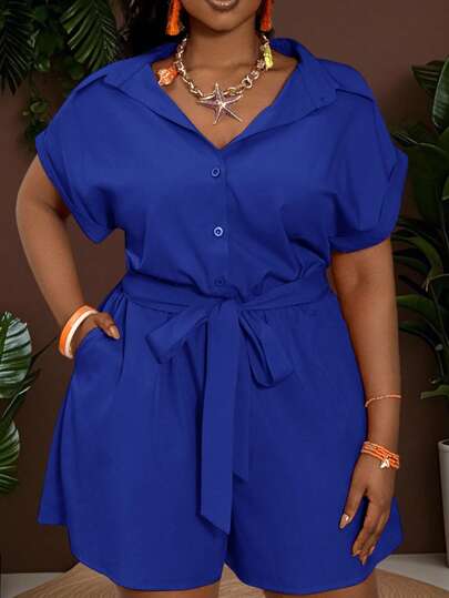 Slaydiva 2025年新款女士狂欢/复活节服装、老钱风格、乡村音乐会服装、外出服装、仙女风、节日服装、热带度假女装、夏季女装、夏季、狂欢、欧洲夏季、春季服装、大码女士西部服装、音乐会、毕业服装、百搭日常休闲简约沙滩短袖连体裤/女式连体衣（夏季），配腰带