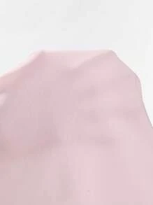 Elenzga Elegant Urban Women's Detachable Shawl Collar Long Sleeve Slim Fit Light Pink Dress,Autumn Tea Party Dress For Commuting And Fall Cloth - Pink - View 7