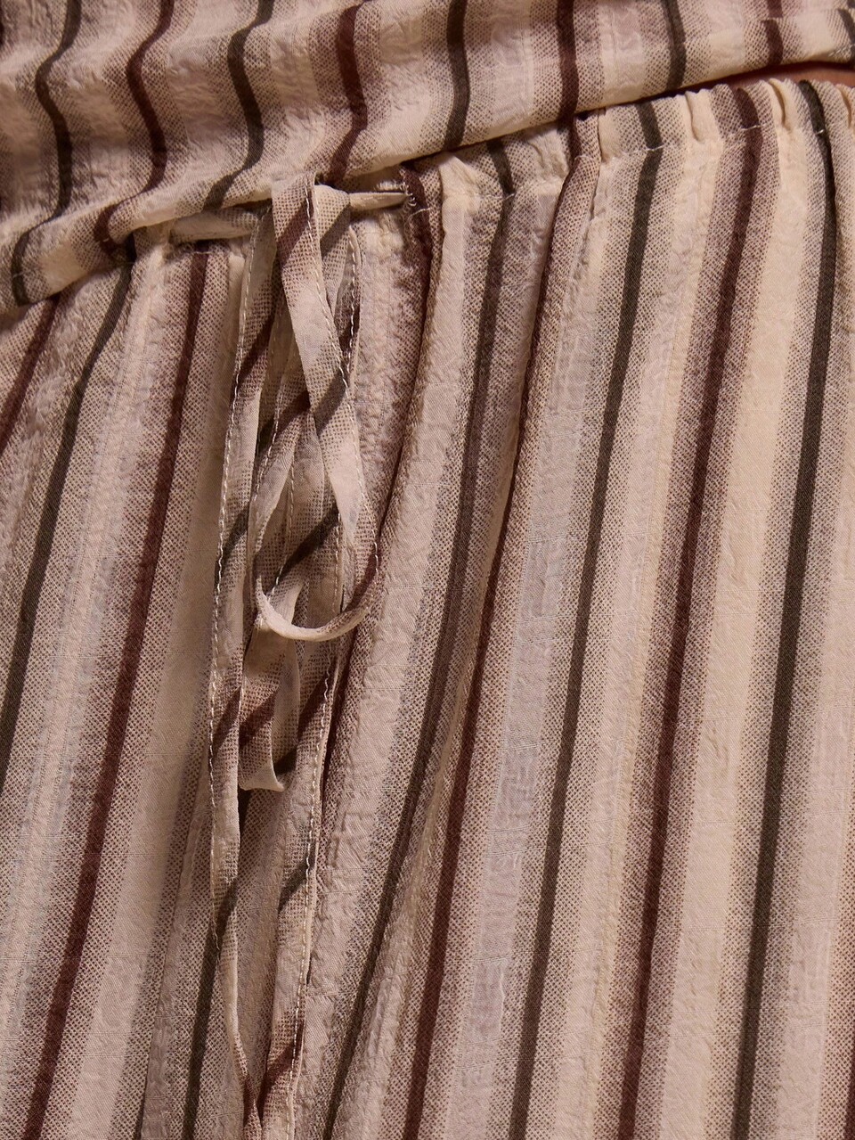 Calça Pantalona de Perna Larga com Cordão na Cintura, Apenas Ibiza, Adequada para Férias, Praia Sexy, Ocasiões Românticas e Elegantes, Aniversário, Boho, Verão, Casual