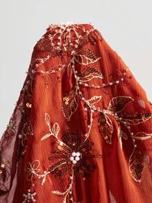 Bohemela 女士休闲梭织露背吊带衬衫 - 棕色 - 查看 8