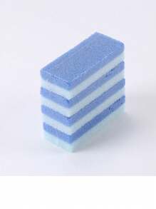 SHEIN 1/4 Piezas Piedra pómez para los pies, Lima para eliminar callosidades y piel muerta, Cepillo para talones, Almohadilla de escrubido para pedicura, Herramienta exfoliante para pies para hombres y mujeres, Bolsa, Organizador, Almacenamiento como regalo de vacaciones - Azul