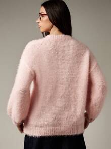 MISSGUIDED Women Oversized Chunky Knit Sweater Balloon Sleeve Winter Fluffy Turtleneck Jumper Cozy Pullover Fashion Casual Lounge Wear