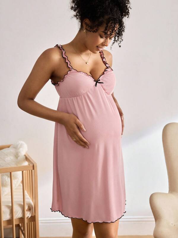 BloomMama Casual, Basic, Fashionable Maternity & Nursing Sleepwear Plus Size Nightgown Plus Size Night Dress Maternity Nightgown Pregnancy Nightgown Plus Size Sleep Dress Plus Size Nightgown Women Plus Size Maternity Sleepwear