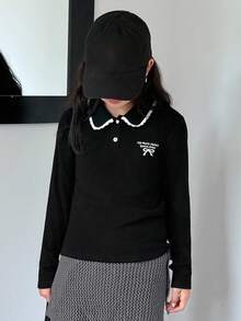 DAZY قميص كاجوال يومي للفتيات المراهقات، خريف