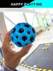 Zazumi 1pc 2.6Inch Soft Bouncy Moonstone Elastic Ball Stress Relief Toy For Adults Cool Space Galaxy Glow In The Dark Party Favor Desk Decoration Office Gift Novelty Collectible Christmas Stocking Stuffer