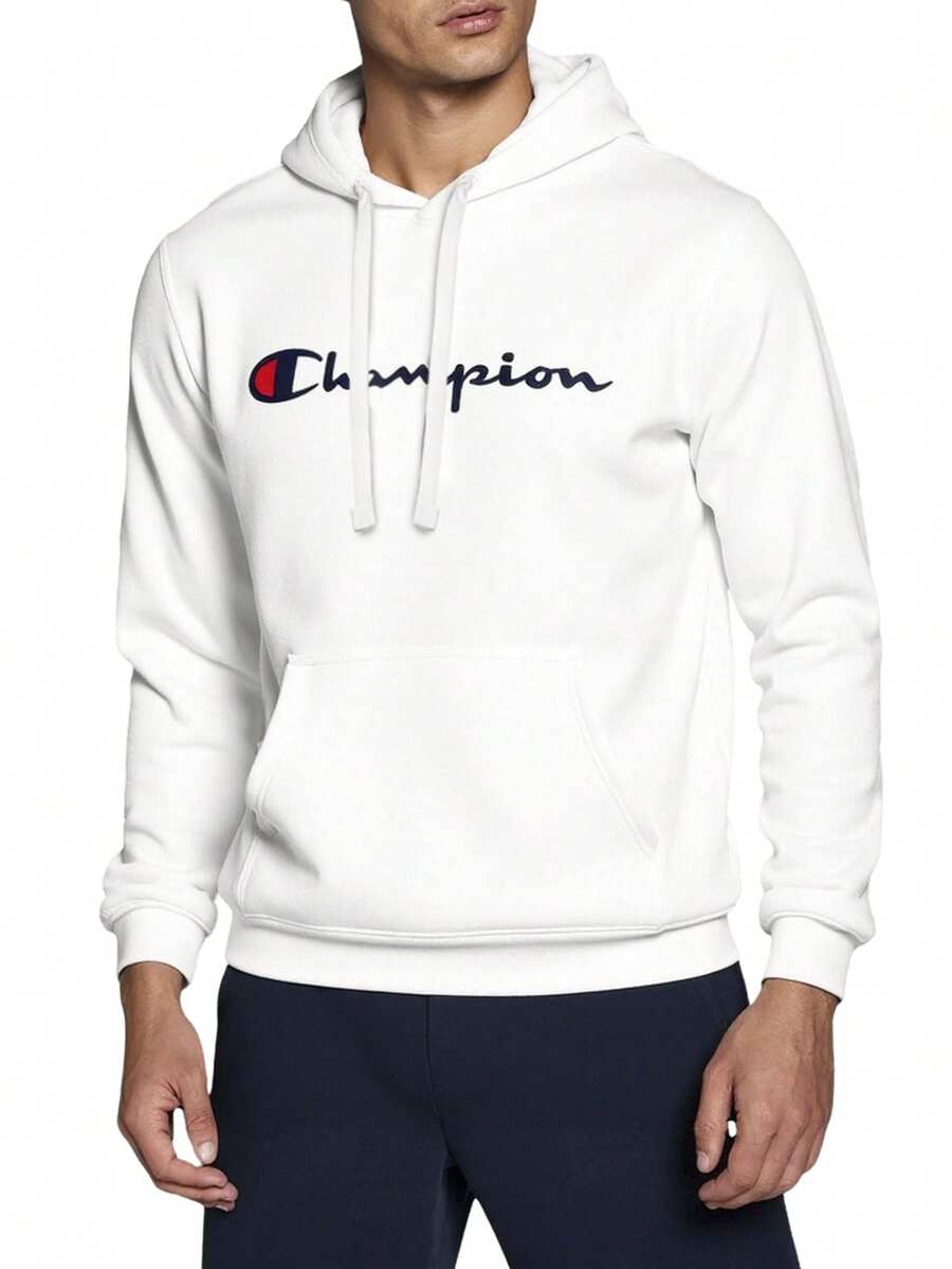 Champion Men Hoodies - White - View 1