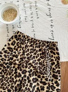 SHEIN LMoss Kids 2件套女婴碎花无袖上衣和宽松休闲裤套装 - 彩色 - 查看 6