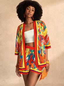 Zivah Lễ hội âm nhạc mới mùa xuân/hè, lễ Phục sinh, miền Tây, du mục, bohemian, trang phục thường ngày phong cách Nashville, thích hợp cho tiệc sinh nhật, tốt nghiệp, trang phục sinh viên, trang phục thường ngày, kỳ nghỉ, du lịch du thuyền, bãi biển, tắm nắng, khu nghỉ dưỡng giải trí, bãi biển, bộ đồ in họa tiết cho nữ - trái cam - Xem 4