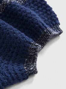 Hippie 女式嬉皮波西米亚太阳和月亮刺绣低腰针织短裤 - 藍色 - 查看 4