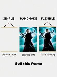 HARRY POTTER X SHEIN 图形和字母图形海报非常适合家庭、客厅、卧室、办公室、浴室、厨房装饰，适合客厅、卧室和餐厅 - 彩色 - 查看 7