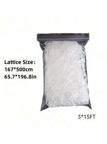 1pc Net Climbing Plant 5*15ft, DIY Plant Holder, Garden Planting Supplies, Garden Flower Plants Supplies Decor, Garden Balcony Gardening Beauty Planting Supplies, Planters & Container Accessories - White - View 6