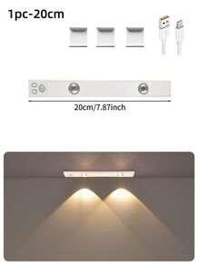 Led感应灯、猫眼灯、山灯、Led装饰灯、充电灯、橱柜灯、卧室灯、小夜灯、室内照明灯 - 白色 - 查看 8