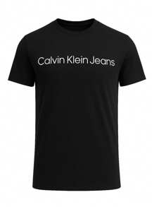 Calvin Klein CORE INSTITUTIONAL LOGO SLIM TEE - 黑色 - 查看 4