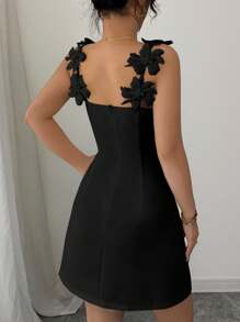 Women Plus Size Sports Dresses - Black - View 9