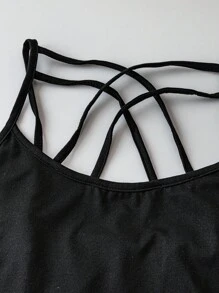 SHEIN EMERY ROSE CURVE 3 件套加大码格子夹克、束腰上衣和裤子套装 - 彩色 - 查看 10