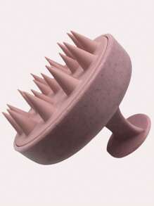 SHEIN 1 Stück 8cm*6,5cm rosa Plastik Shampoo Bürste Haare Reinigungsbürste, weiche Borsten Kopfhaut Massagebürste, Körperpflegewerkzeug, geeignet für Reisen, Outdoor, Sport, Büro, Schule, Haarspangen, Haarzubehör, Schulanfang Zubehör, Valentinstag