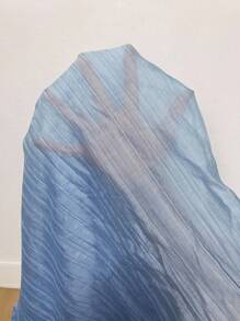 SHEIN 2pcs/Set Casual Solid Color Shirt And Shorts Set - Blue - View 5