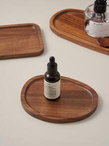 1pc Walnut Tray, Multifunctional Asymmetrical Oval Shape Wooden Tray, Dinner Tray,Necklaces,Ring Dish, Key Bowl,Decorative Plate,Jewelry Trays For Women. For Kitchen, Dining Room, Bedroom, Christmas Gifts - Brown - View 6