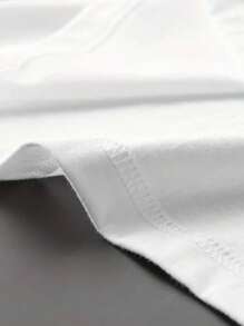 Airaco Women's Casual Versatile Simple Solid Color Round Neck Short Sleeve T-Shirt - White - View 3