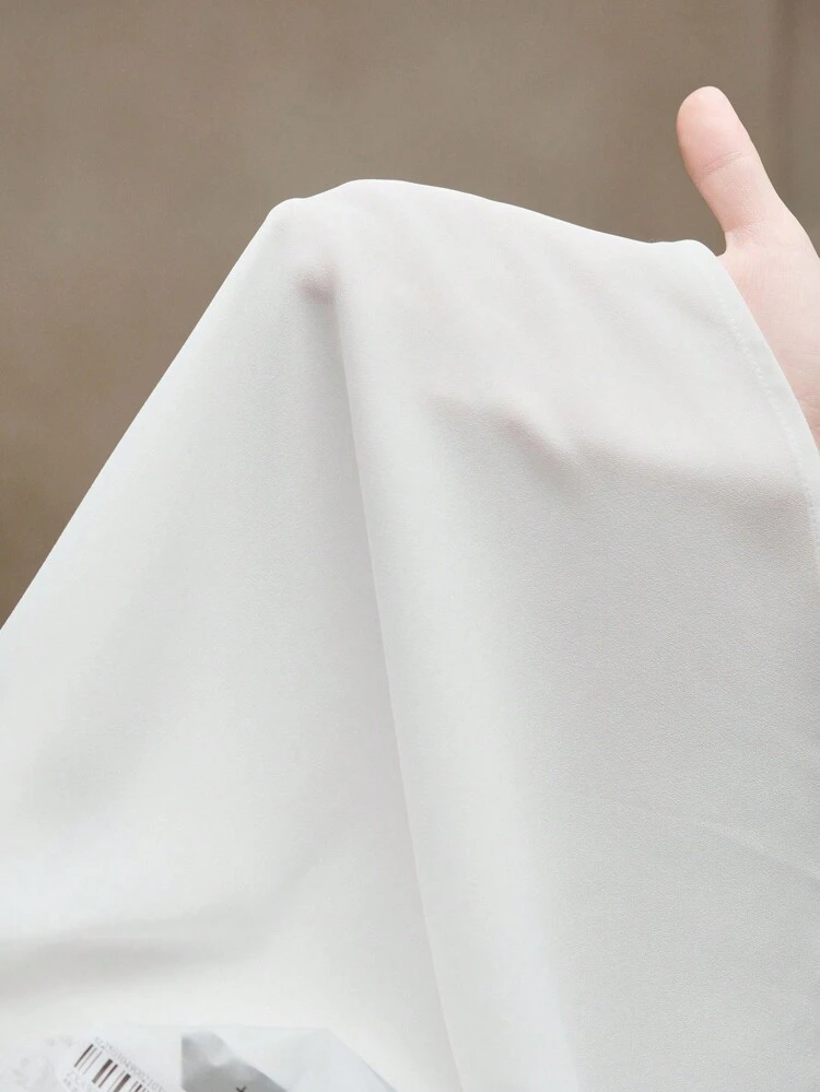 Handmade Silver Sequin Decorated Versatile Chiffon Blouse, Spring For Women