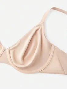 LUVLETTE Plus Dream Curve Air Smooth Full Coverage Basic Minimizer Áo ngực SizeFreedom - Màu be - Xem 10