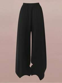 SHEIN LUNE Bộ đồ thể thao 2 món cỡ lớn dành cho nữ, áo thun tay ngắn thêu họa tiết sọc và nơ trang trí phong cách sinh viên dễ thương, quần cạp chun, thích hợp mặc hàng ngày và mùa tựu trường - màu đen - Xem 6