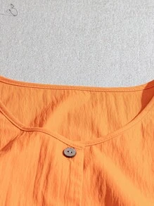 GlowEve Camisa informal sin mangas de unicolor para vacaciones de mujer