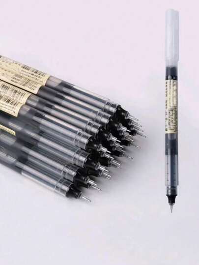 5pcs/10pcs/20pcs Lot Ultra Fine Finance Gel Pen Black Blue Red Ink Refills Rods Gel Pen For School Office Exam Supplies Stationery Back To School  Halloween Decor Wall Decor, Bedroom Curtains Living Room Decor Fall Decor,Christmas Decorations School Notebook