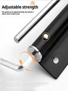 Stainless Steel Door Closer 400 Series Adjustable Spring Tension Heavy Duty Concealed Mechanism Low Noise Corrosion Resistant Easy Install Commercial Door Closer For Office Store Industrial Building Durable Maintenance Free - one size fits all - View 6