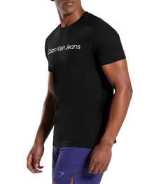 Calvin Klein CORE INSTITUTIONAL LOGO SLIM TEE - 黑色 - 查看 3