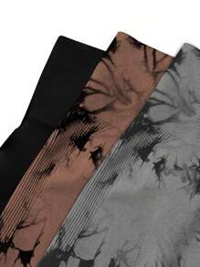 Easithlete 女士褶皱无缝高弹力运动短裤，适合日常健身 - 彩色 - 查看 6