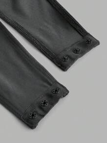 SHEIN EZwear 3pcs Women's Casual Minimalist Long Sleeve Bodysuit, Suitable For All Seasons Fall Clothes