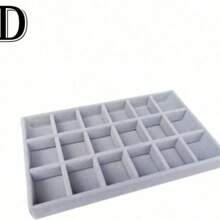 Jewelry Tray Organizer, Jewelry Necklace Earring Ring Display Storage Box, Stackable Jewelry Holder Case Makeup Cosmetic Organizer For Earrings Necklace Rings Bracelets Pendants Pearl