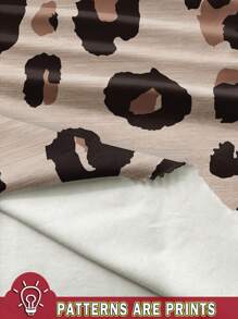 EMERY ROSE Plus Size Holiday Leopard Print Camisole, Perfect For Vacation And Leisure - Khaki - View 3