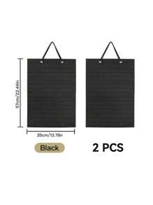 1Pc Felt Hanging Jewelry Organizer, Earrings Storage Hanging Bag, Wall Hanging Jewelry Display Shelf, Necklace Ring Earrings Storage Bag, Jewellery Organizer,Simple Multifunctional Felt Jewelry Display Case Valentine's Day - Multicolor - View 14