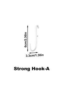 1Pc Nail Board With Hooks And Accessories, Wall Mounted Storage Shelves For Bedrooms, Bathrooms, And Study Rooms, Steel Plate Structural Panels, White Steel Plate Backup, HIPS Steel Plate For Dual Room Process Rooms And Vehicle Rooms, HIPS Nail Board Easy To Install, Bathroom Organizer