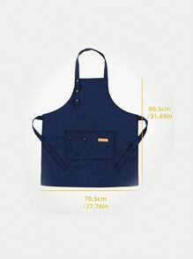 1 Stück Küchen Wasserdichte Öl-beständige Schürze für den Heimgebrauch, Schürzen mit Taschen, Polyester Flecken-resistente Küchenschürzen, Kochschürzen geeignet für Zuhause, Restaurant, Bastelarbeiten, Garten, Grillen, Schule, Kaffeehaus, für Männer & Frauen (Blau) als Weihnachtsgeschenk - Blau - Übersicht 8