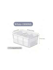 SHEIN 1PC Food Storage Containers, Stackable Refrigerator Storage Box And Storage Organizers, Vegetable And Fruit Organizer, Universal Plastic Refrigerator Storage Container With Fresh Timer Lid Drip Tray - Suitable For Fruits, Vegetables, And Eggs.Christmas - Multicolor - View 17