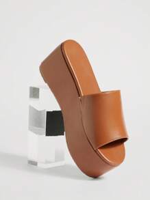 Solezae Giày sandal đế xuồng đế xuồng thời trang đa năng dành cho nữ - Màu Tím - Xem 7